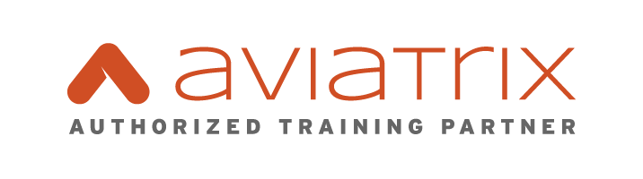 Aviatrix Authorized Training Partner logo in orange and gray