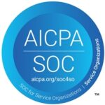 AICPA SOC corporate logo in blue