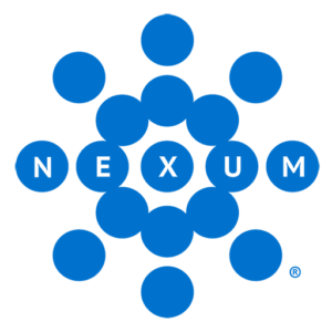 Nexum cybersecurity corporate logo in blue