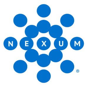 Nexum cybersecurity corporate logo in blue